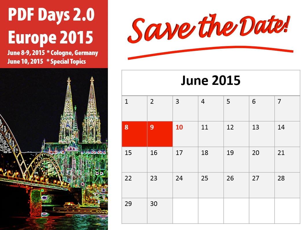 PDF Association PDF Days Europe 2015, Cologne - Logo