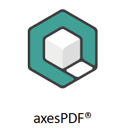 axesPDF- Logo med text