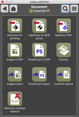 callas software pdfaPilot - Switchboard - Document - Picture