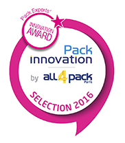 Comité Pack Experts Innovation Awards 2016 till iC3D från Creative Edge Software - Utmärkelse Logo