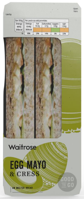 iC3D Opsis Model - Sandwich Box - Ägg, majonäs och krasse - Bild