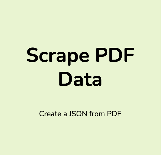 PDFix.io, Scrape PDF Data Online, Convert PDF to JSON Online - Banner