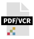 PDF/VCR - logo