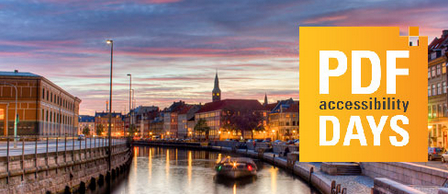 PDF Association, PDF/UA Accessibility Days 2015, Copenhagen - Banner - Picture