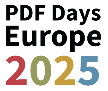 PDF Association, PDF Days Europe 2025, Berlin, 15--16 september 2025 - Logo