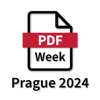 PDF Association, PDF Week 2024, Prague, November 4--8, 2024, Logo