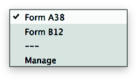 axaio software MadeToTag Control Center, Task 7, Export / Create tagged PDF, Form Fields Menu - Picture