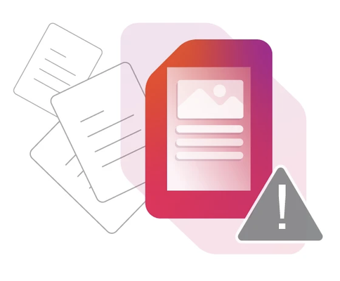 axesPAC - PDF/UA Check, Error Not Ok - Icon