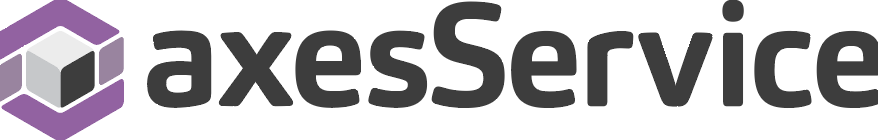 axesService - Logo with  horizontal text