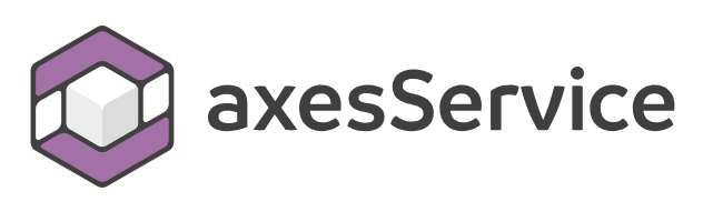 axesService - Logo with horizontal text
