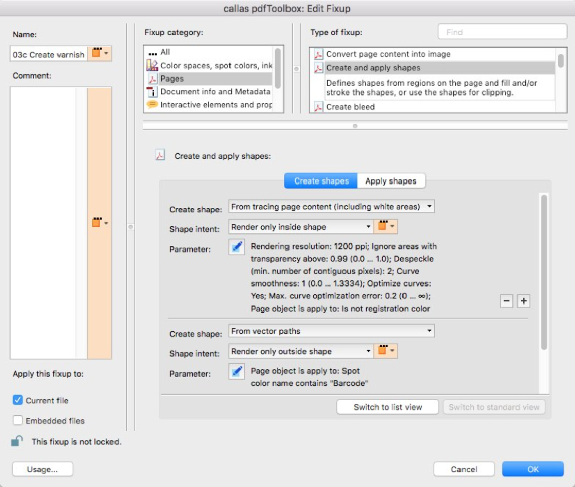 callas software pdfToolbox - Variables Everywhere in Checks and Fixups - Picture