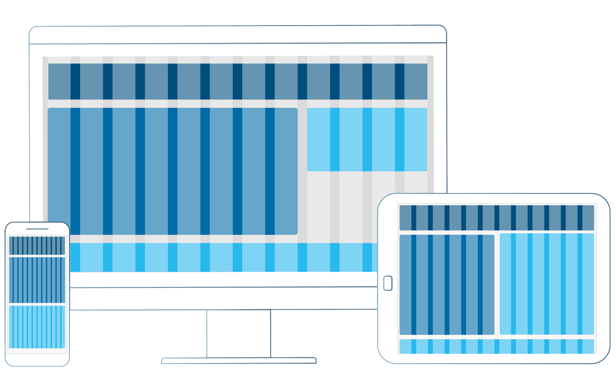 Canvasflow - Responsivt rutnätssystem - Bild