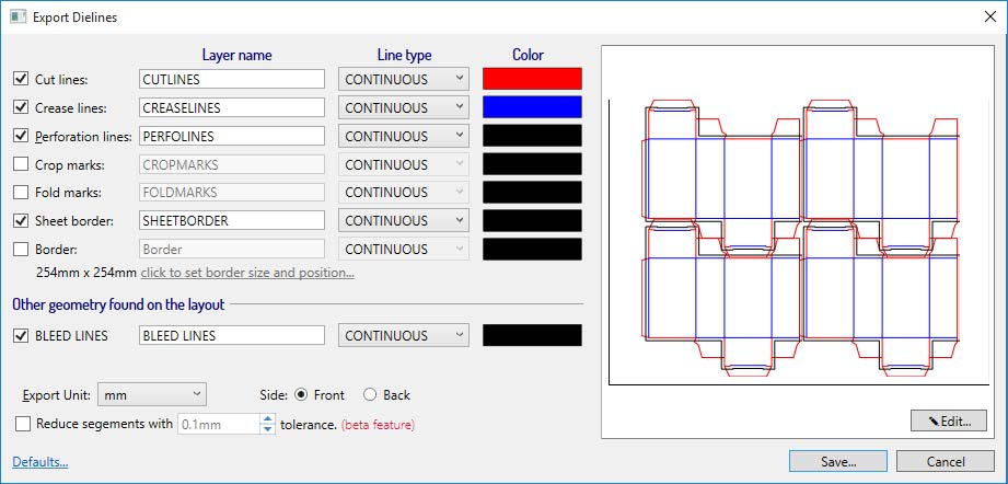 InSoft Automation IMP - Export Dyelines - Picture