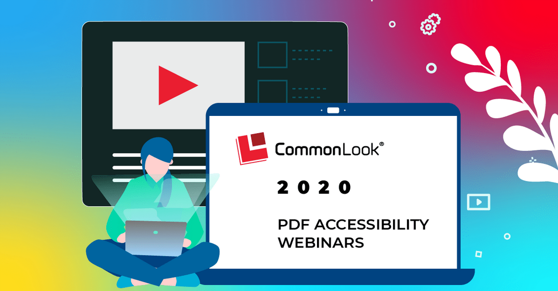 NetCentric Technologies - Free 2020 Spring PDF Accessibility Webinars - Banner