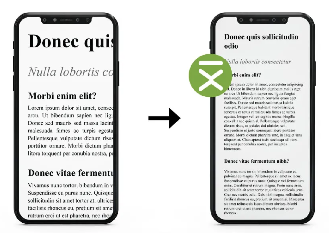 PDFix, PDF till HTML, Responsiv PDF för mobilläsning - BIld