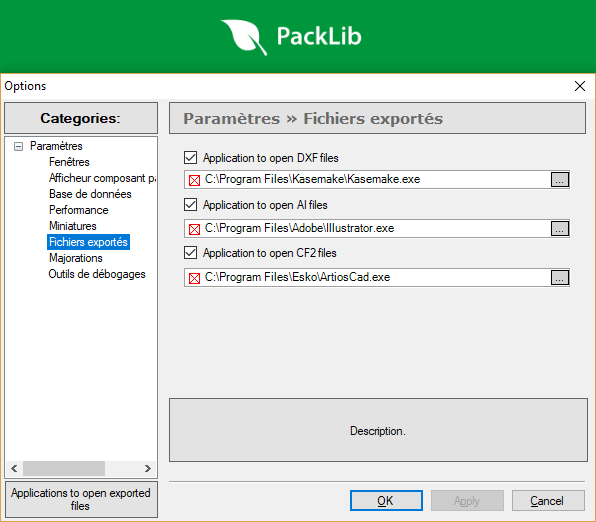 treeDiM PLMPackLib and PLMStackBuilder - Export to other applications - Picture