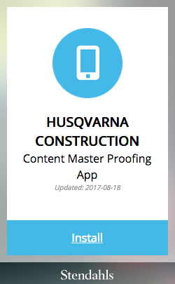 Twixl Publisher - Husqvarna/HCP Content Master Proofing App - Picture
